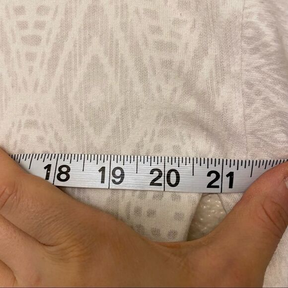 Prana white long sleeve sheer coastal beachy shirt top cotton blouse M - Picture 6 of 9